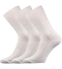Unisex zdravotné ponožky - 3 páry Zdrav Boma biela
