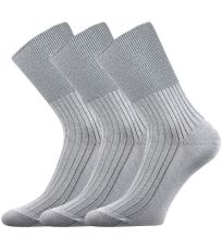 Unisex zdravotné ponožky - 3 páry Zdrav Boma svetlo šedá