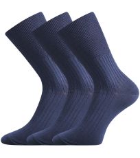 Unisex zdravotné ponožky - 3 páry Zdrav Boma tmavo modrá