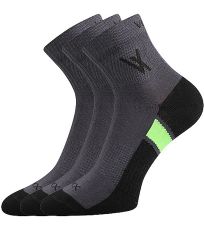 Unisex športové ponožky - 3 páry Neo VoXX® tmavo šedá II
