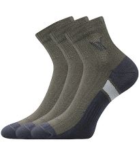 Unisex športové ponožky - 3 páry Neo Voxx tmavo zelená II