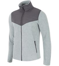 Pánska fleecová mikina H4Z17-PLM002 4F GREY MELANGE