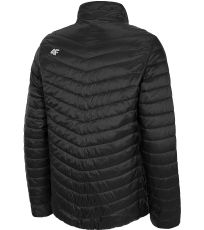 Pánska prešívaná bunda H4Z19-KUMP002A 4F DEEP BLACK