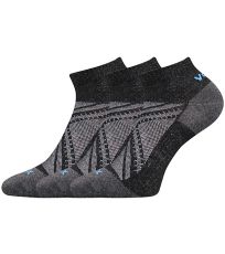 Unisex športové ponožky - 3 páry Rex 15 Voxx čierna