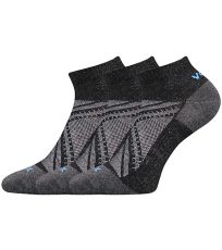 Unisex športové ponožky - 3 páry Rex 15 VoXX® čierna