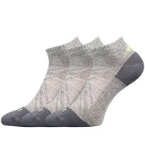 Unisex športové ponožky - 3 páry Rex 15 Voxx svetlo šedá melé