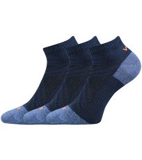 Unisex športové ponožky - 3 páry Rex 15 Voxx tmavo modrá