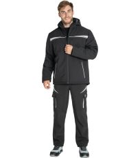 Unisex zimná softshellová bunda EMERTON STR Cerva čierna