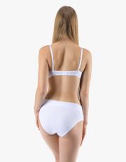 Dámske klasické nohavičky 10292P GINA Biela-bordo