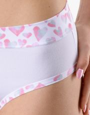 Dámske klasické nohavičky 10295P GINA Biela-cukrová