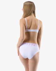 Dámske klasické nohavičky 10295P GINA Biela-cukrová