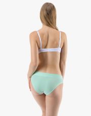 Dámske bokové nohavičky so širokým bokom 16181P GINA agua-biela