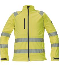 Pánska softshellová bunda HI-VIS SHELDON HV Cerva