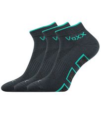 Unisex športové ponožky - 3 páry Dukaton silproX VoXX® tmavo šedá