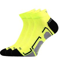 Unisex športové ponožky - 3 páry Flash Voxx neón žltá