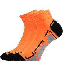 Detské športové ponožky - 3 páry Flashik VoXX® neón oranžová