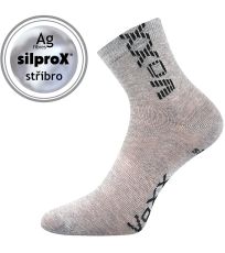 Detské športové ponožky - 3 páry Adventurik VoXX® svetlo šedá melé