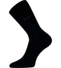 Unisex ponožky s voľným lemom - 3 páry Desilve Lonka čierna