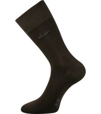 Unisex ponožky s voľným lemom - 3 páry Desilve Lonka hnedá