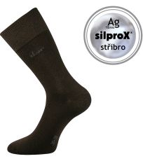 Unisex ponožky s voľným lemom - 3 páry Desilve Lonka hnedá