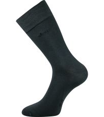 Unisex ponožky s voľným lemom - 3 páry Desilve Lonka tmavo šedá
