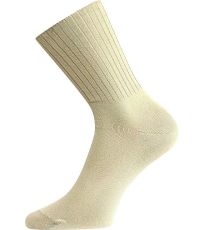 Unisex ponožky s voľným lemom - 3 páry Diarten Boma béžová