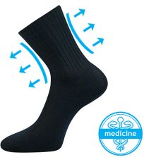 Unisex ponožky s voľným lemom - 3 páry Diarten Boma tmavo modrá