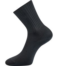 Unisex ponožky s voľným lemom - 3 páry Diarten Boma tmavo šedá