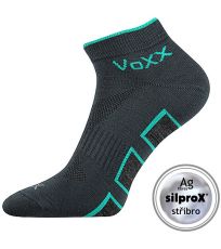 Unisex športové ponožky - 3 páry Dukaton silproX VoXX® tmavo šedá