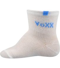 Dojčenské priedušné ponožky - 3 páry Fredíček VoXX® mix A - biela