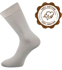 Pánske bavlnené ponožky - 1 pár Habin Lonka svetlo šedá