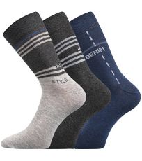 Pánske vzorované ponožky - 3 páry Kuba Boma