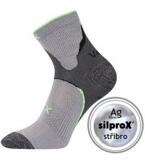 Unisex ponožky - 3 páry Maxter silproX Voxx svetlo šedá