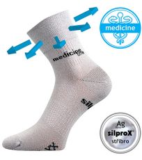 Pánske ponožky s voľným lemom Mission Medicine Voxx svetlo šedá