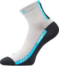 Unisex športové ponožky - 3 páry Pius Voxx svetlo šedá