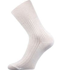 Unisex zdravotné ponožky - 3 páry Zdrav Boma biela