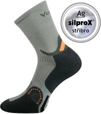 Unisex športové ponožky Actros silproX VoXX® svetlo šedá