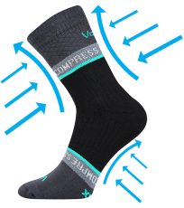 Unisex kompresné ponožky Fixan VoXX® tmavo šedá