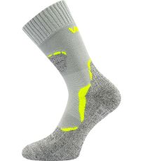 Unisex dvojvrstvové ponožky Dualix Voxx svetlo šedá