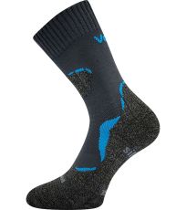 Unisex dvojvrstvové ponožky Dualix Voxx tmavo šedá