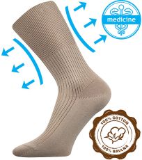 Unisex ponožky - 3 páry Zdravan Lonka béžová