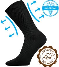 Unisex ponožky - 3 páry Zdravan Lonka čierna