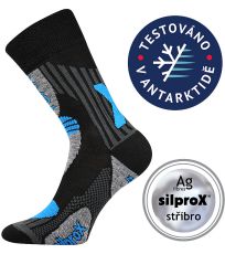 Unisex froté ponožky Vision Voxx čierna - modrá 