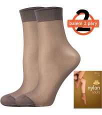 Silonové ponožky - 6x2 páry NYLON 20 DEN Lady B fumo