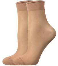 Silonové ponožky - 6 x 5 párov NYLON 20 DEN Lady B beige