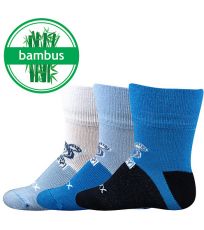 Dojčenské bambusové ponožky - 3 páry Sebík Voxx mix B - chlapec