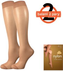 Silonové ponožky - 2 páry NYLON 20 DEN Lady B