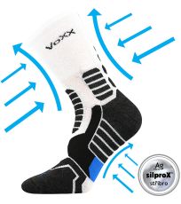Unisex kompresné ponožky Ronin Voxx biela
