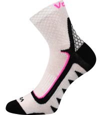 Unisex športové ponožky - 3 páry Kryptox Voxx biela/ružová