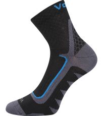 Unisex športové ponožky - 3 páry Kryptox Voxx čierna/modrá